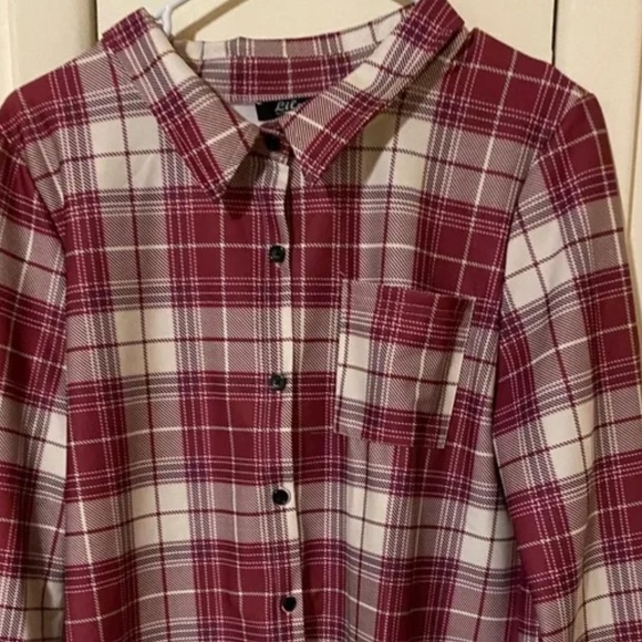 Plaid button tunic - Picture 7 of 7